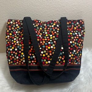 Annabelle Colorful Polka Dot Tote Bag
